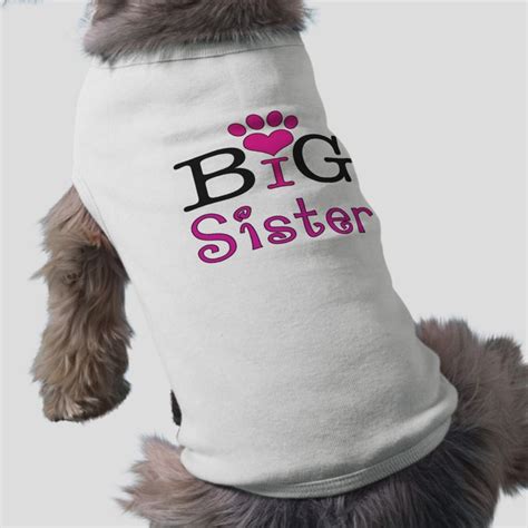 big sister dog t shirt